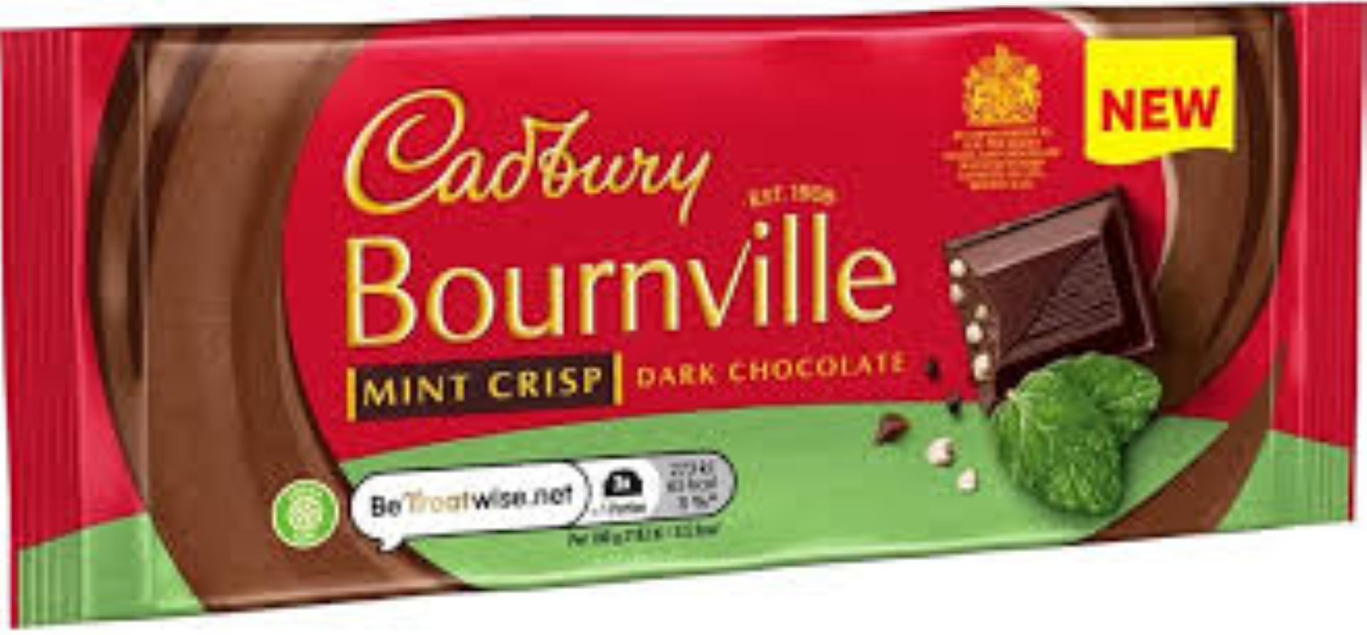 CADBURY BOURNVILLE MINT CRISP DARK 100G